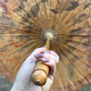 Vintage Japanese Paper Umbrella - Image 3