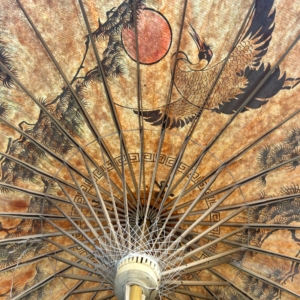 Vintage Japanese Paper Umbrella - Image 2